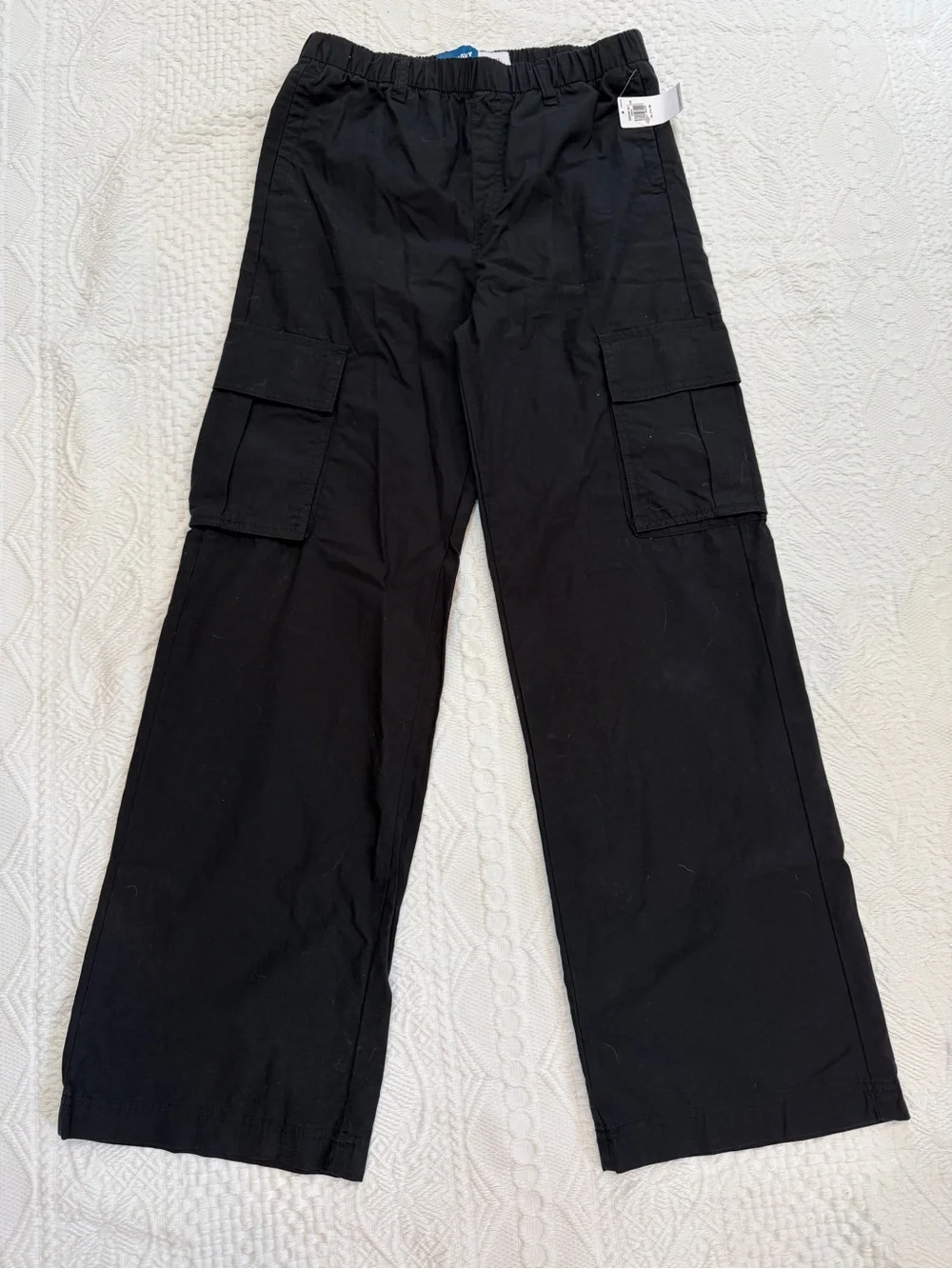 NWT Old Navy Black Cargo Pants Elastic Pants Girls XL 14 16